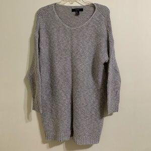 Grey knitted sweater